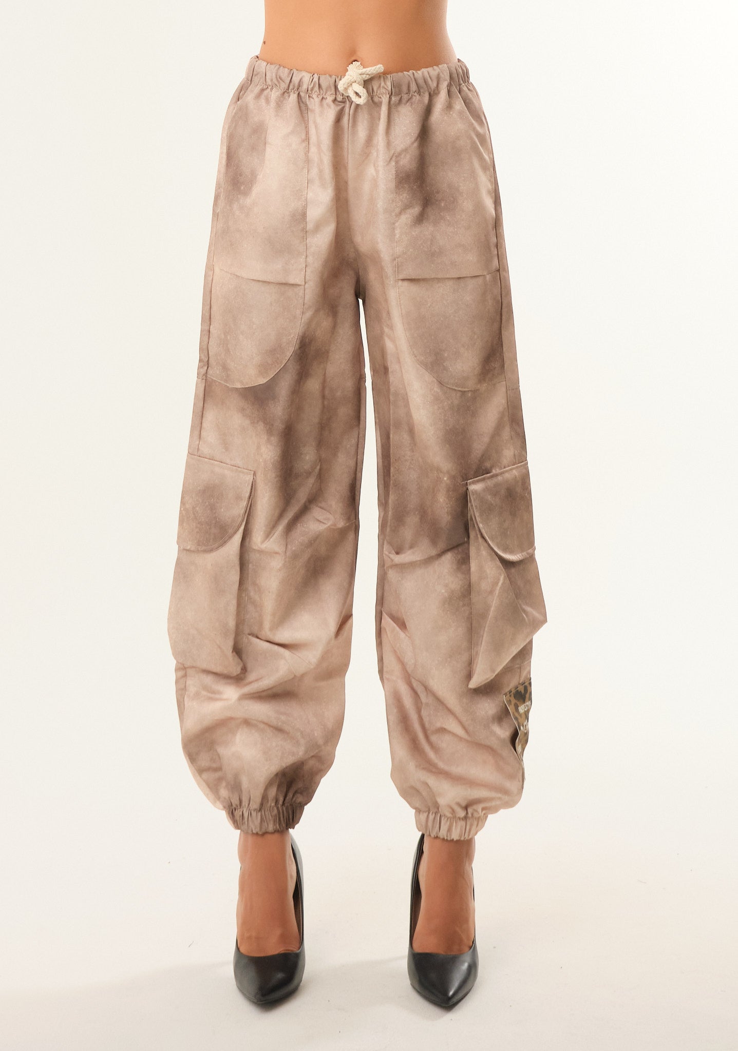Pantalone baggy in nylon