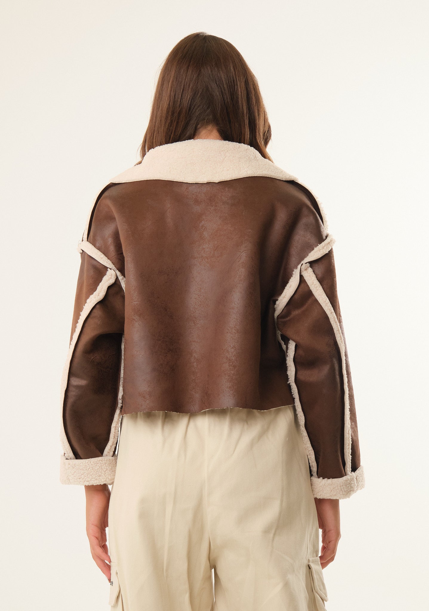 Montone con patch animalier