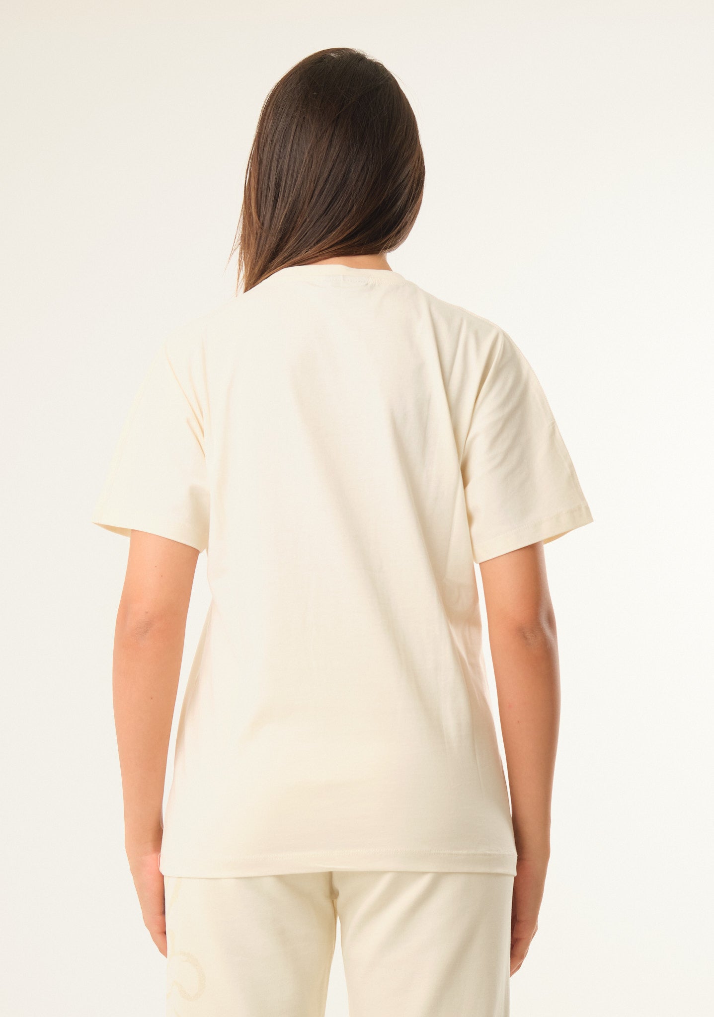 T-shirt con stampa lurex