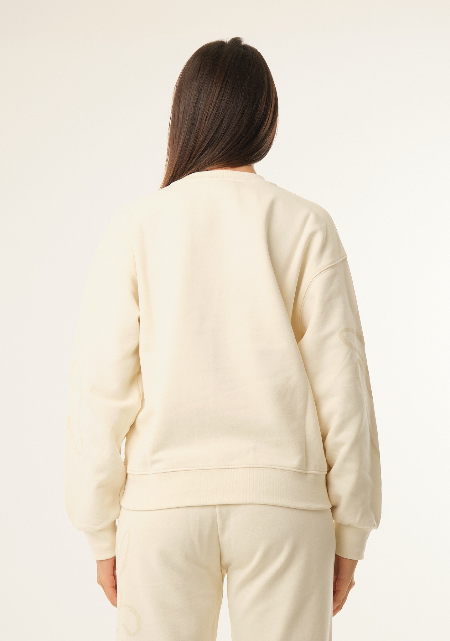 Felpa con stampa lurex