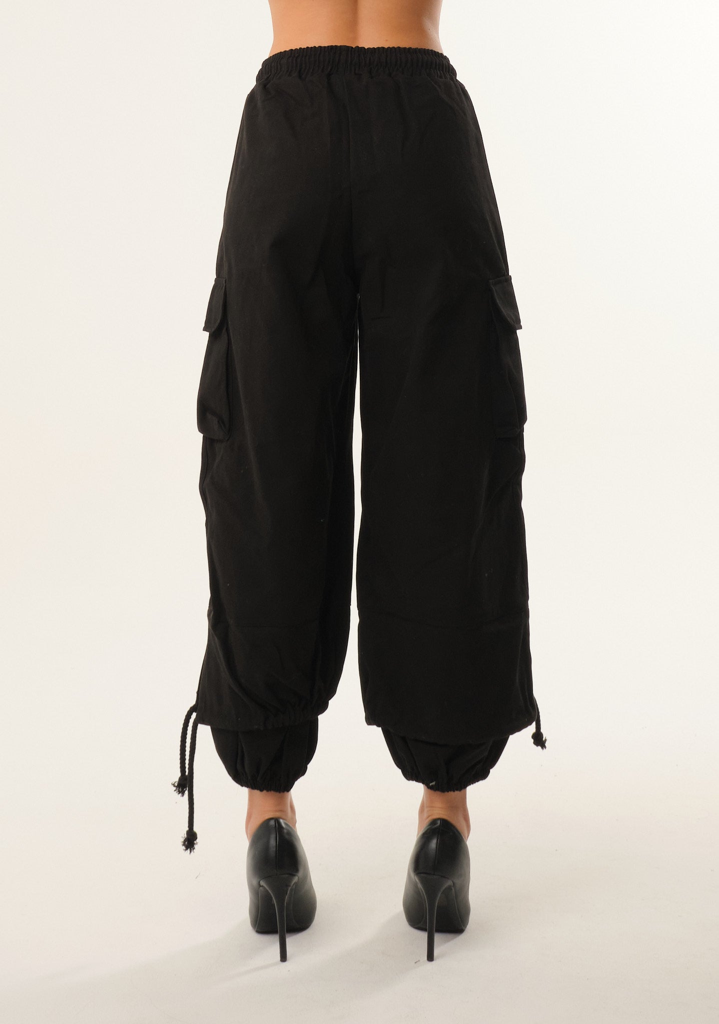 Pantalone cargo in gambardine