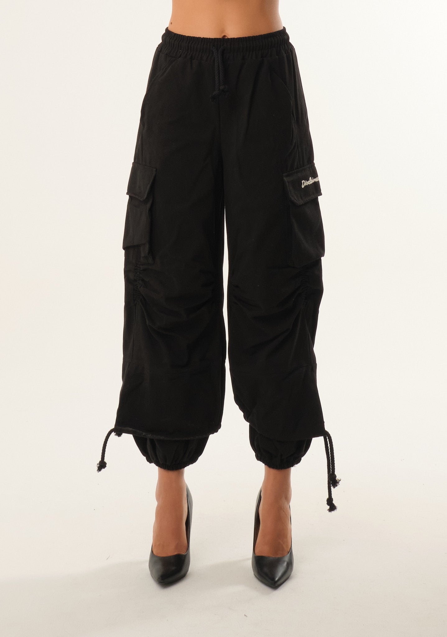 Pantalone cargo in gambardine