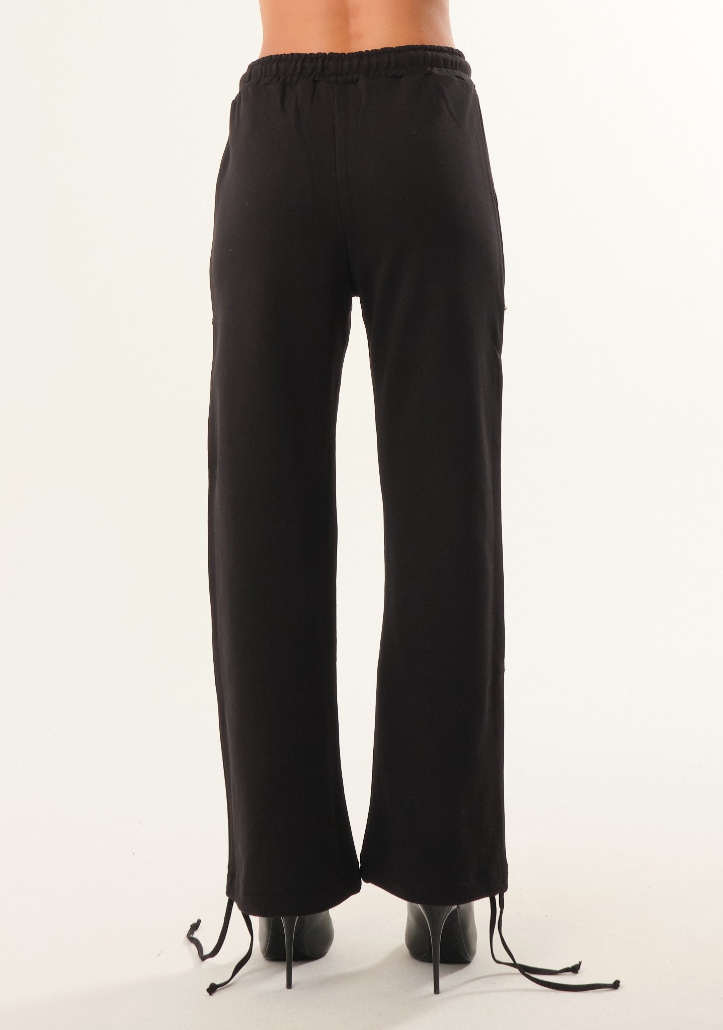 Pantalone palazzo in felpa