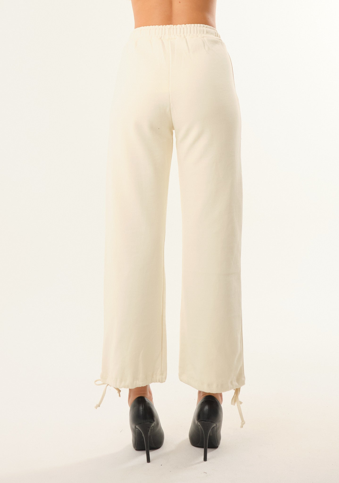 Pantalone palazzo in felpa