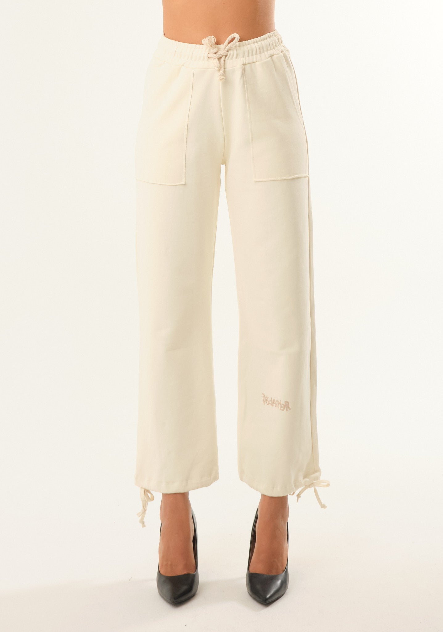 Pantalone palazzo in felpa