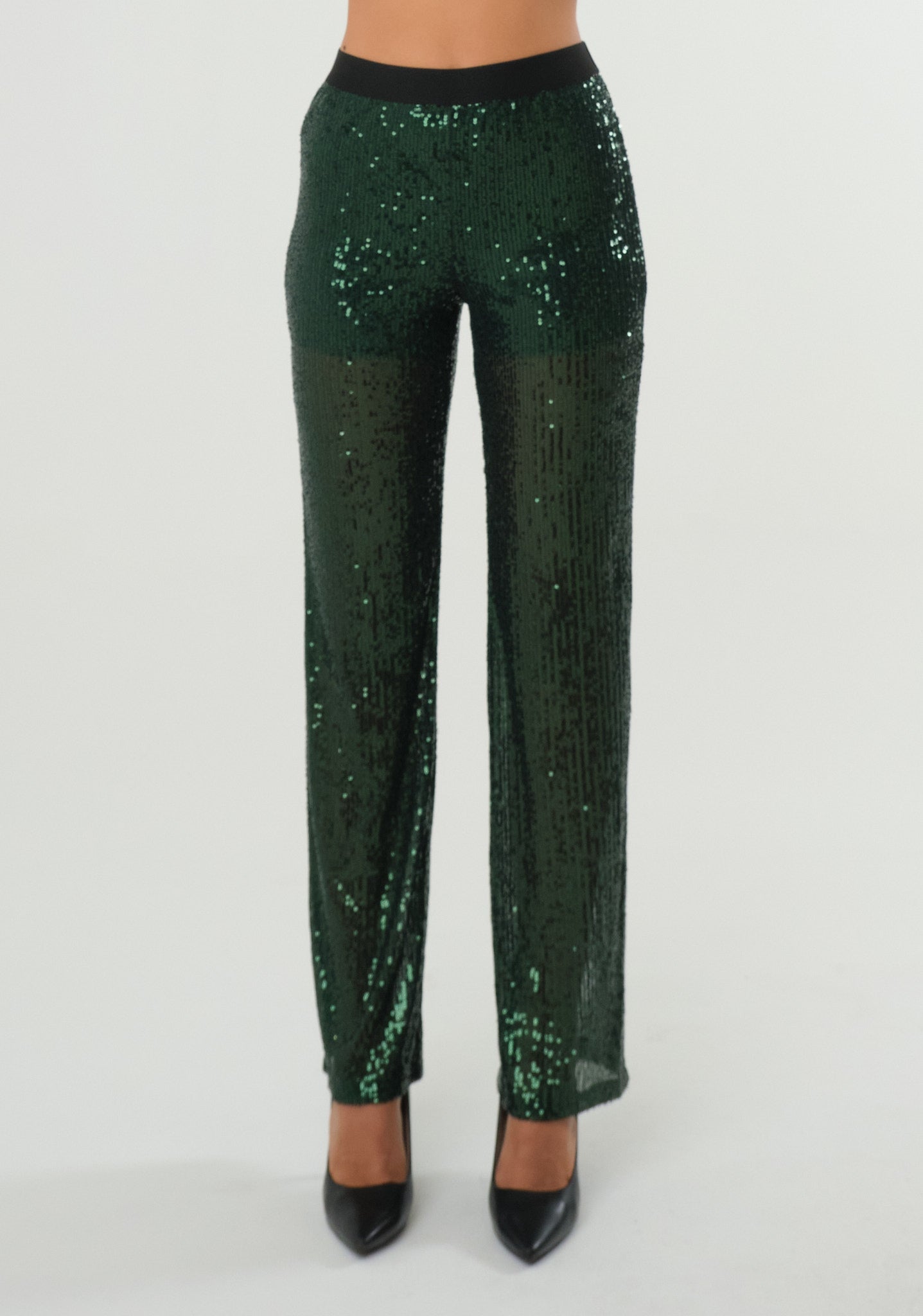 Pantaloni con paillettes