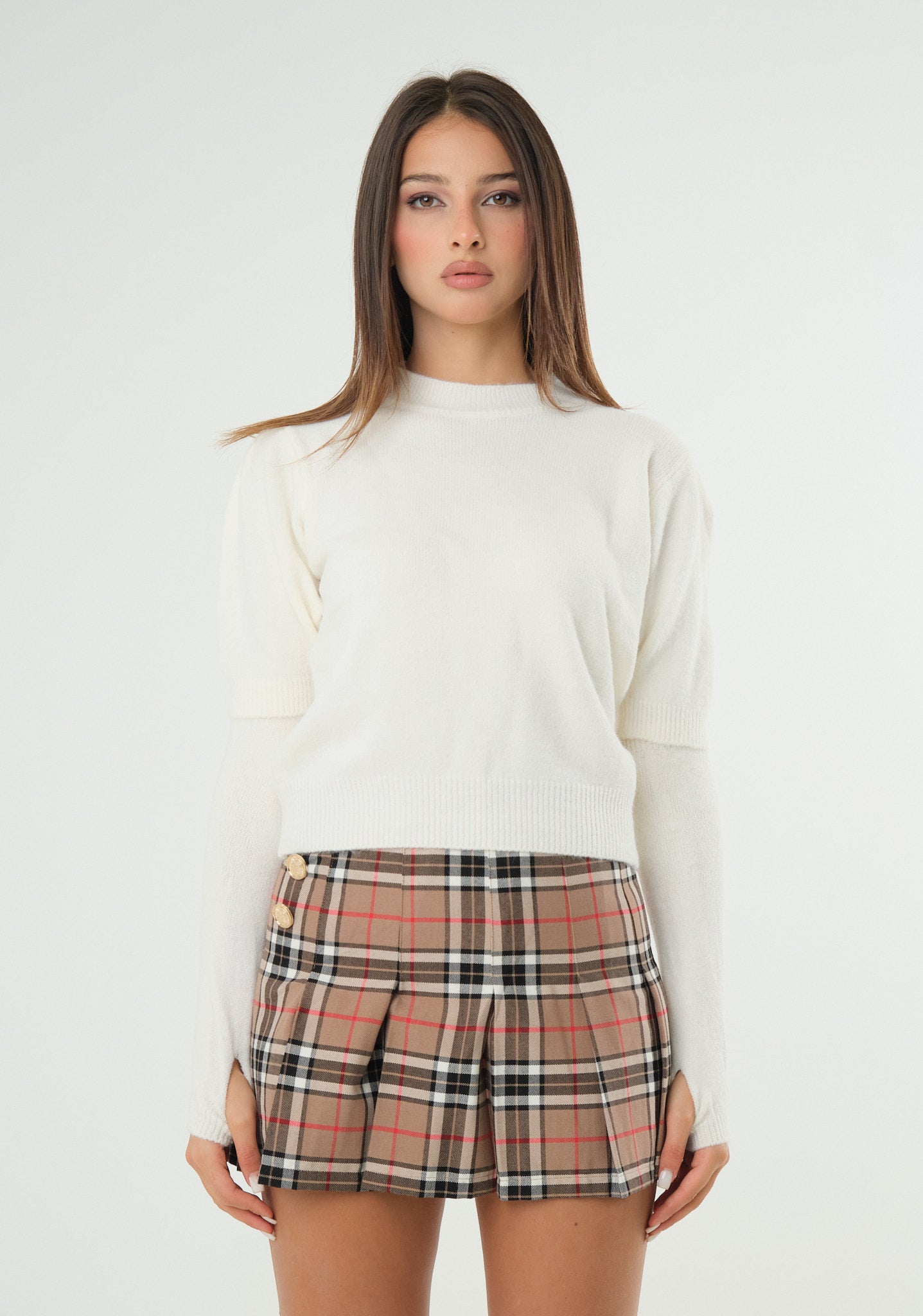 Maglia con maniche removibili