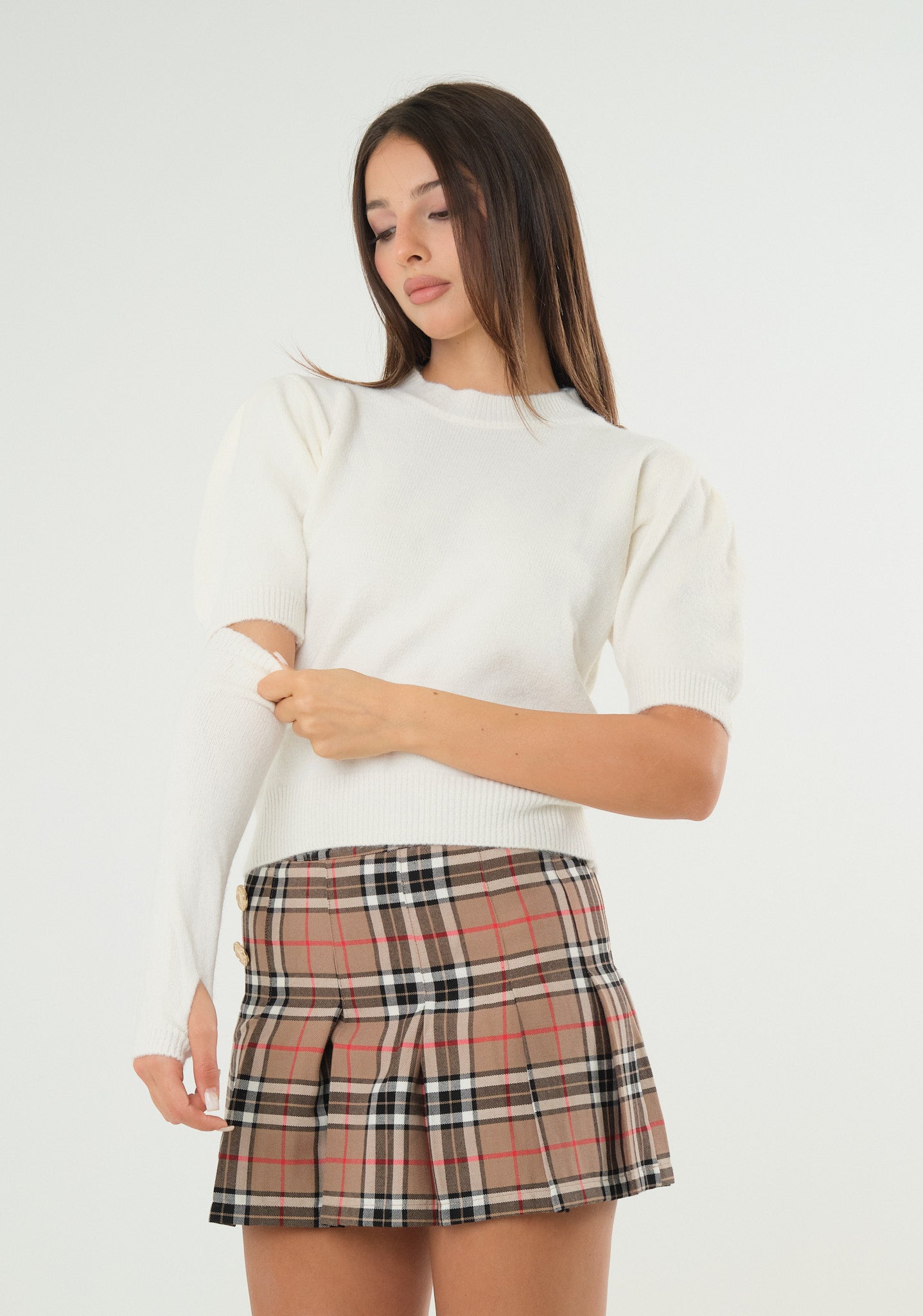 Maglia con maniche removibili