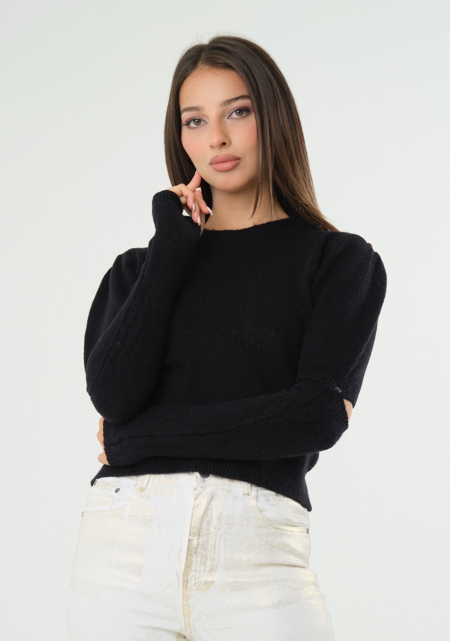 Maglia con maniche removibili