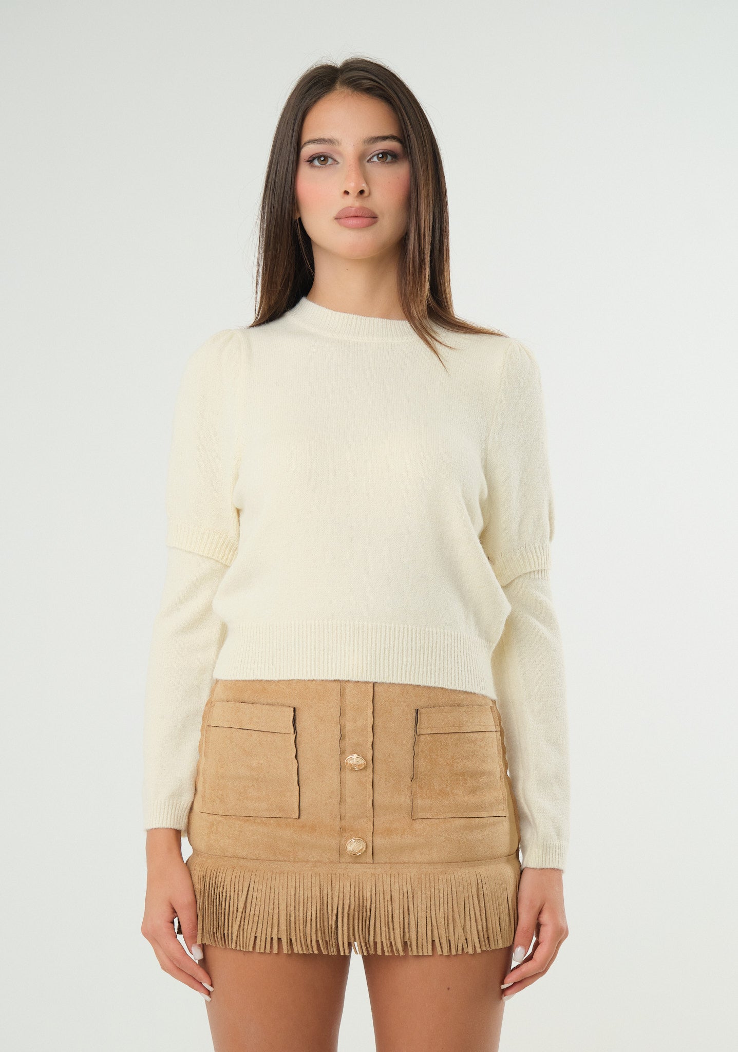 Maglia con maniche removibili