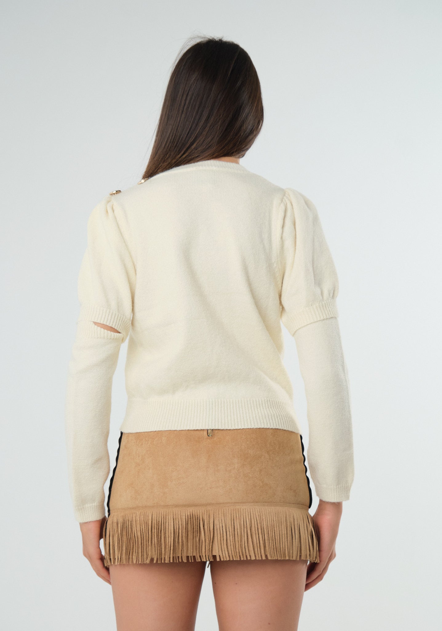 Maglia con maniche removibili