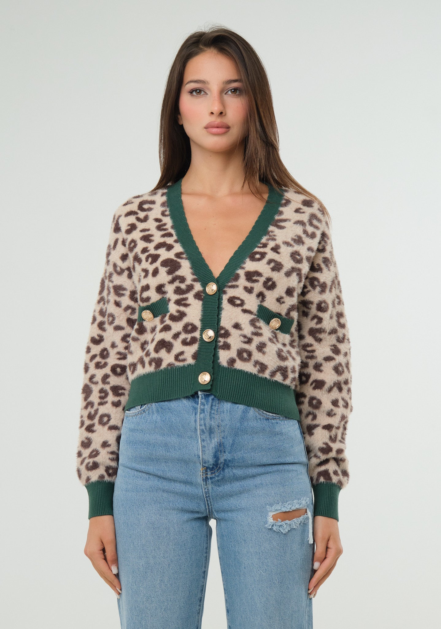 Cardigan animalier