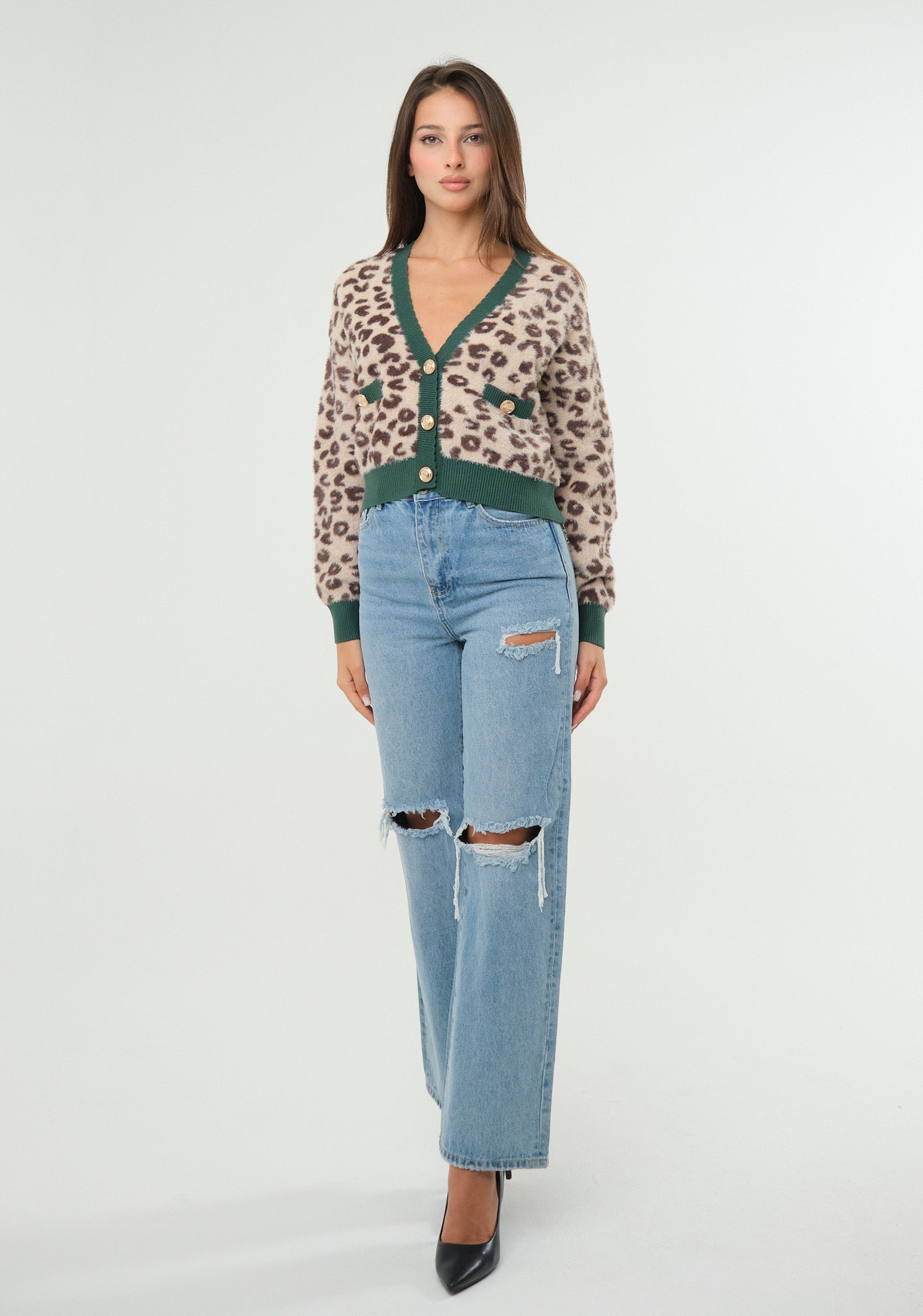 Cardigan animalier