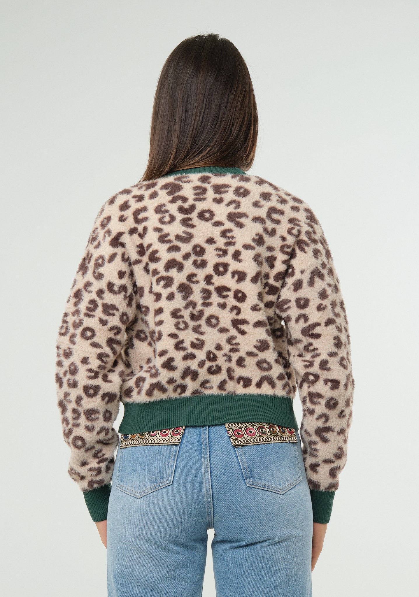Cardigan animalier