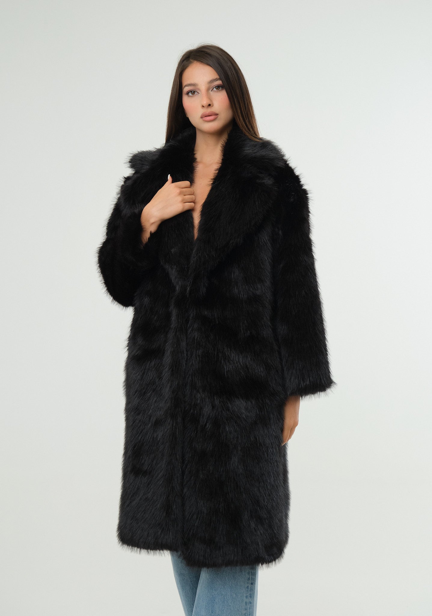 Pelliccia ecofur lunga