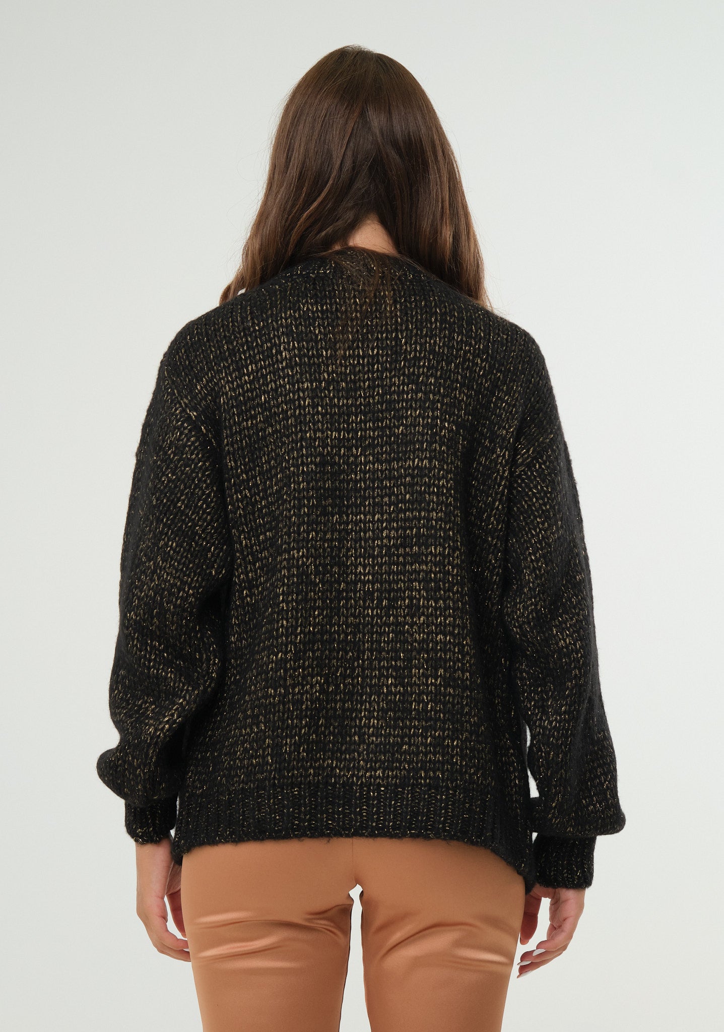 Cardigan con filo lurex