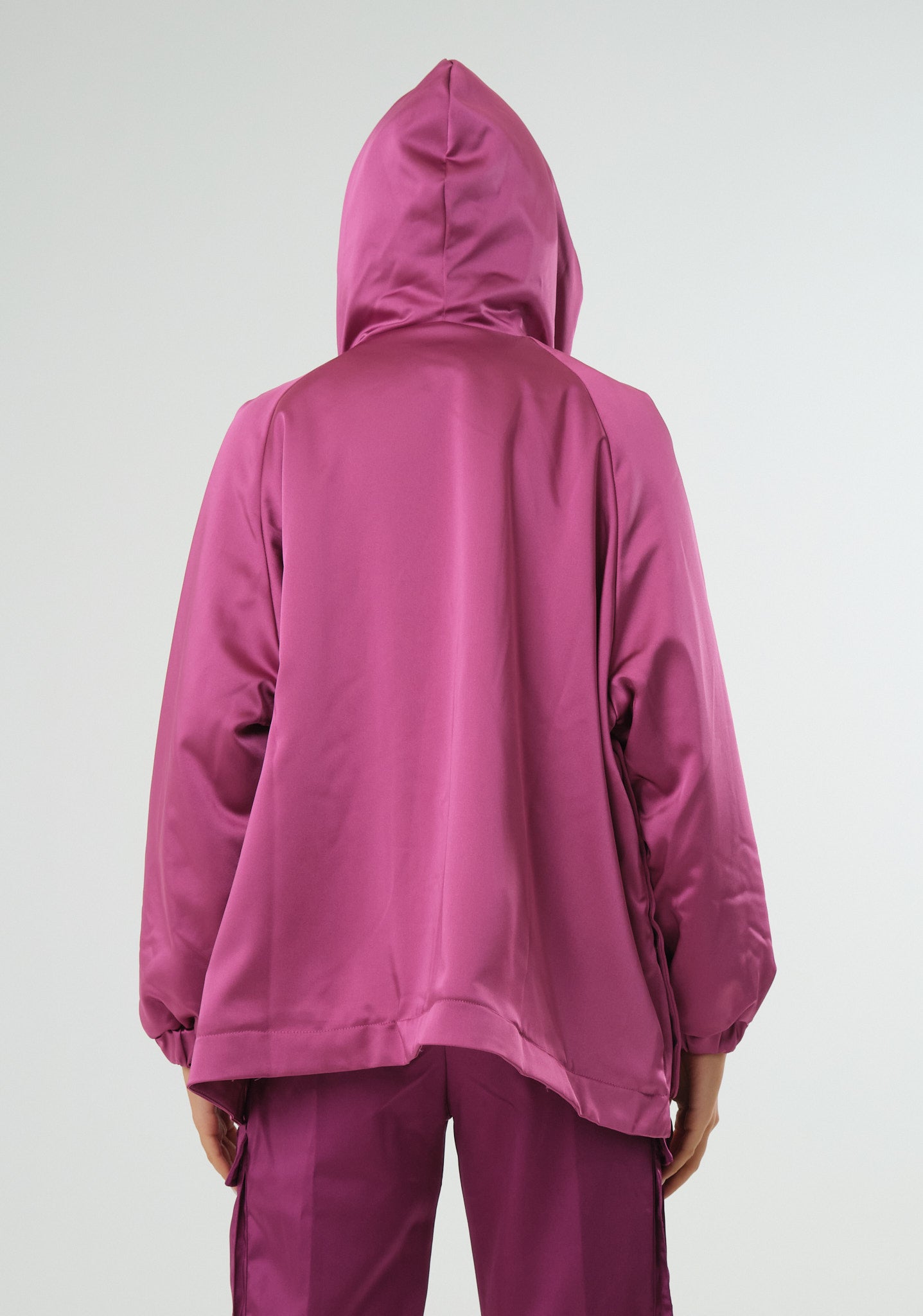 Giubbino parka in raso