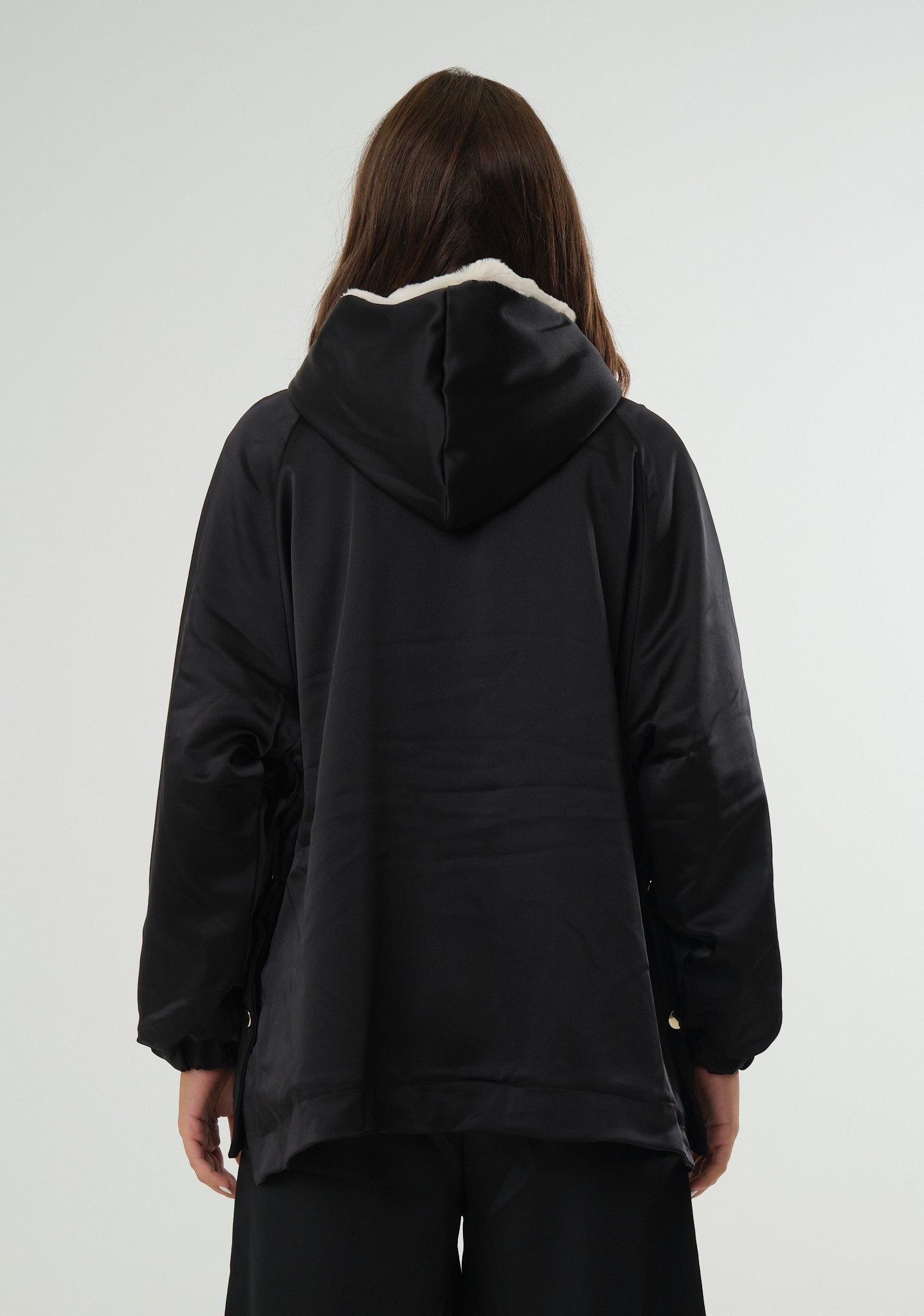 Giubbino parka in raso