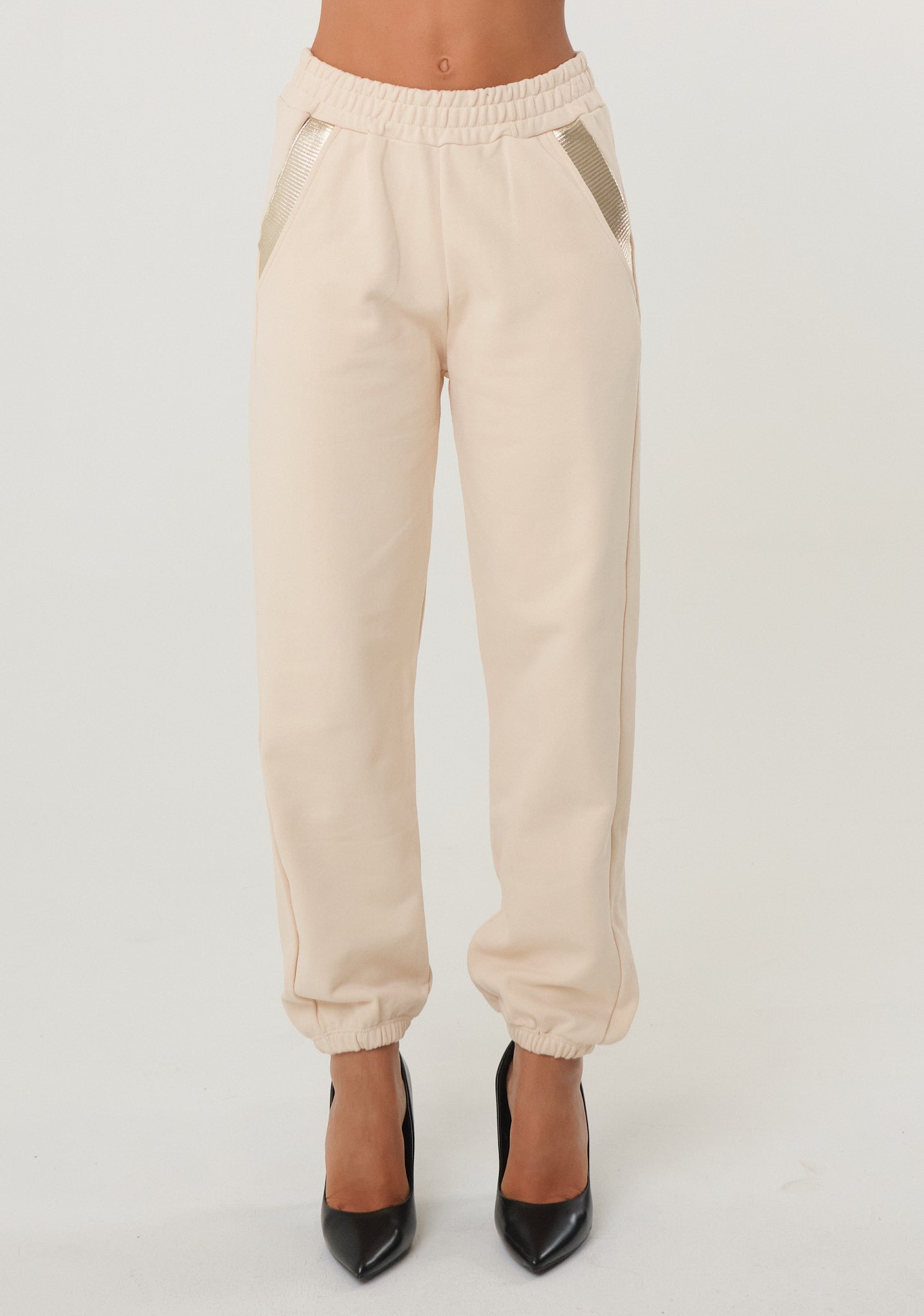 Pantalone in felpa con dettagli metal