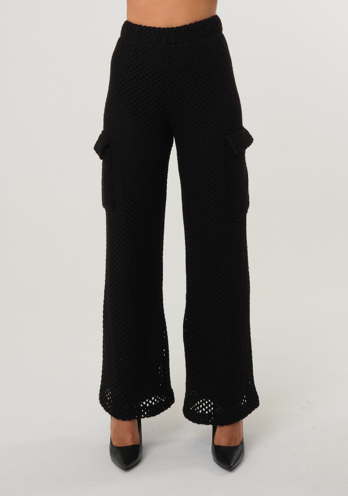 Pantalone cargo in rete