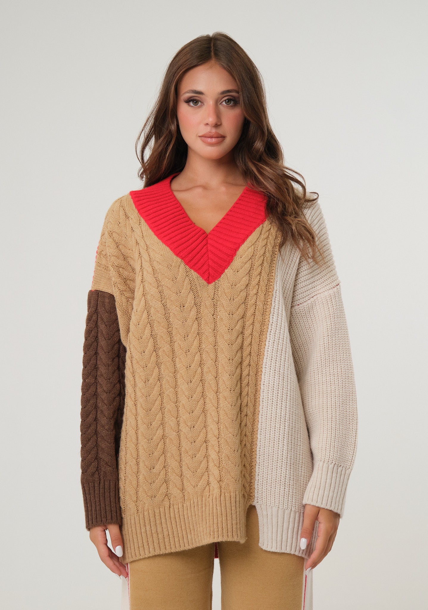 Maglione color block