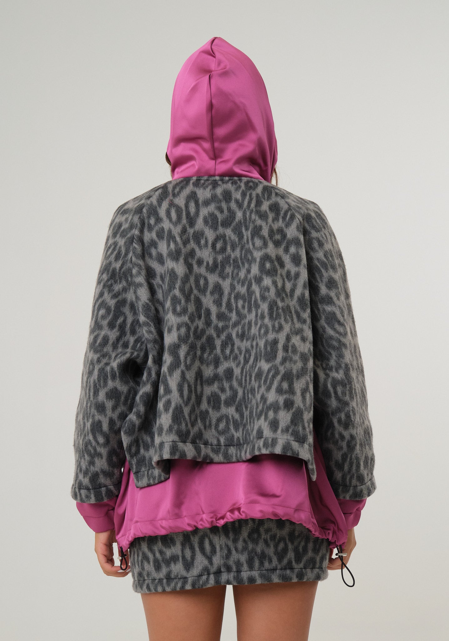 Giubbino parka in panno