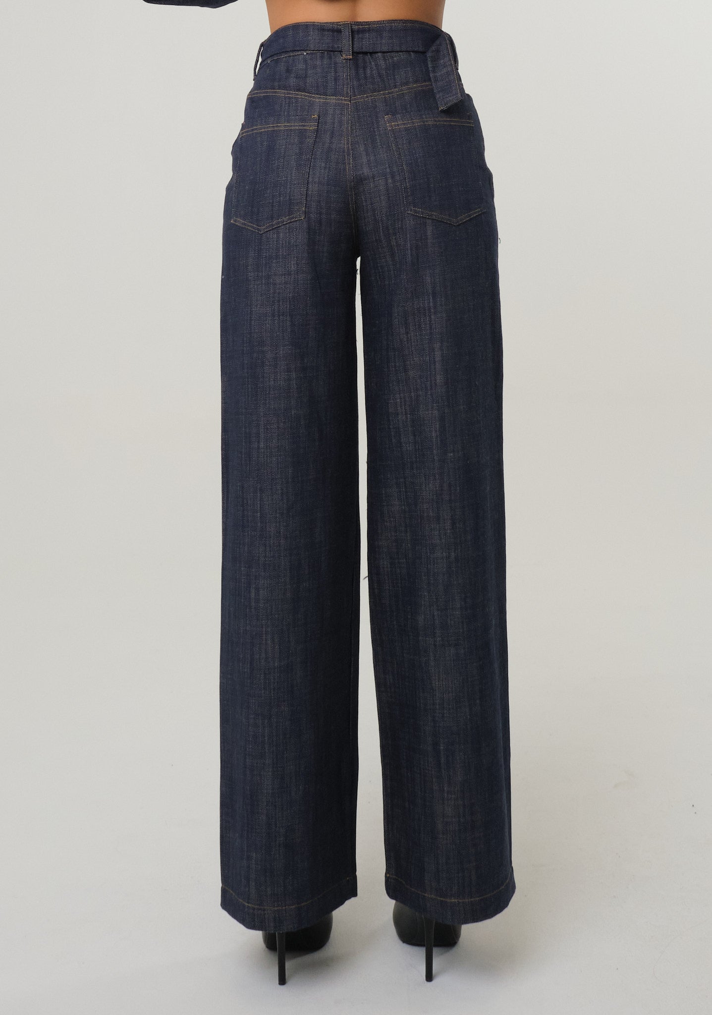 Pantalone palazzo in denim