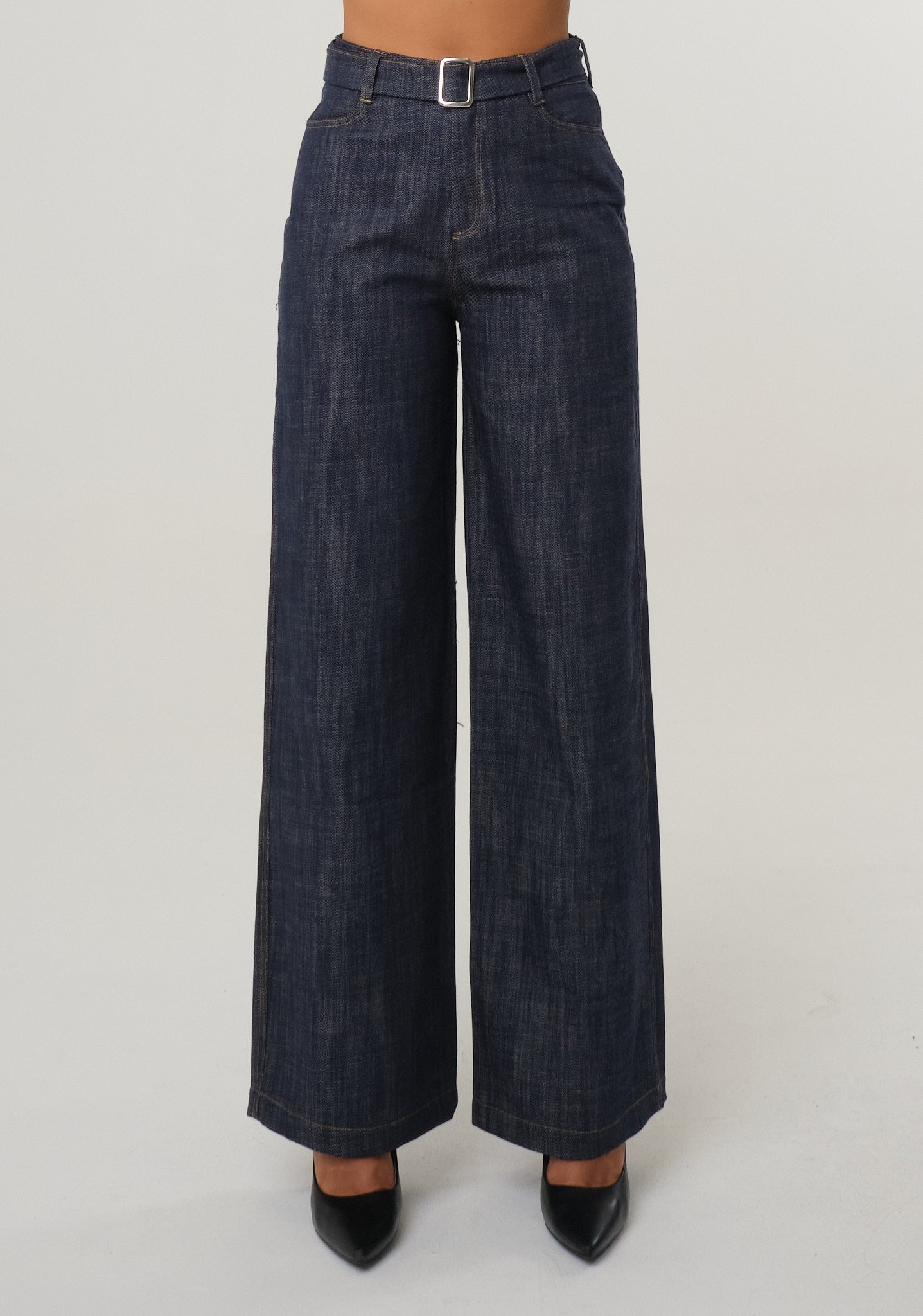 Pantalone palazzo in denim