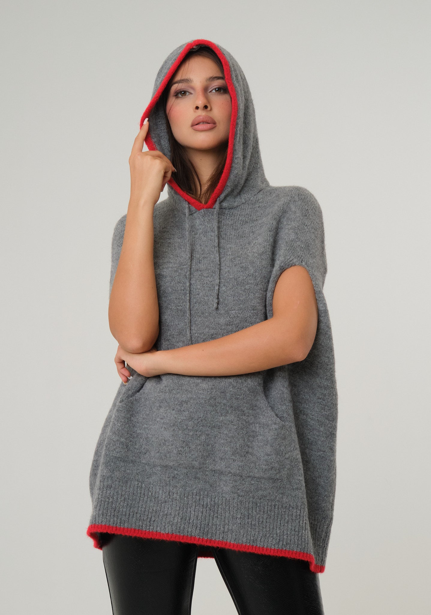 Maglia maxi smanicata