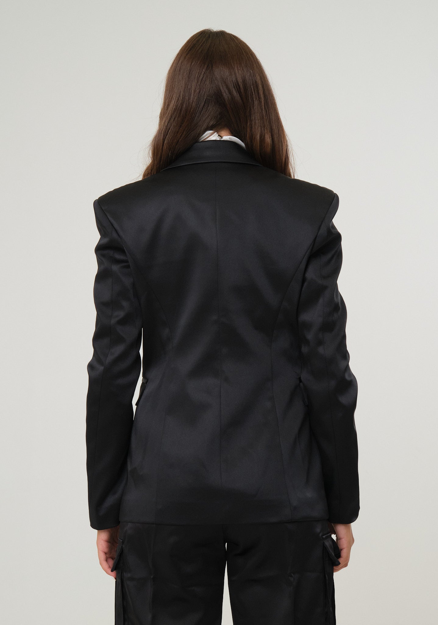 Giacca in raso con zip