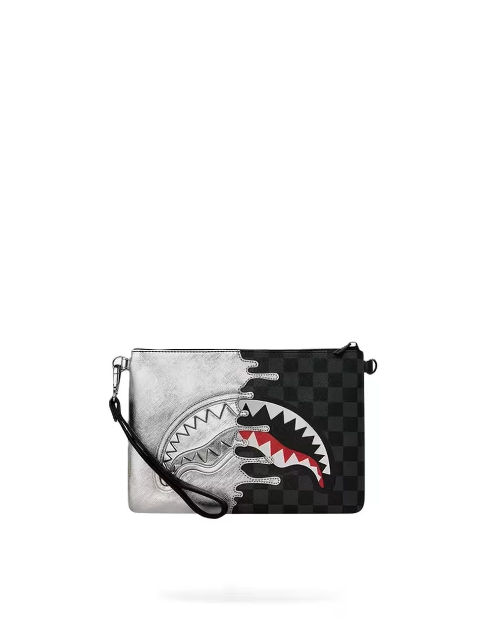 Pochette Side Drip Black Check