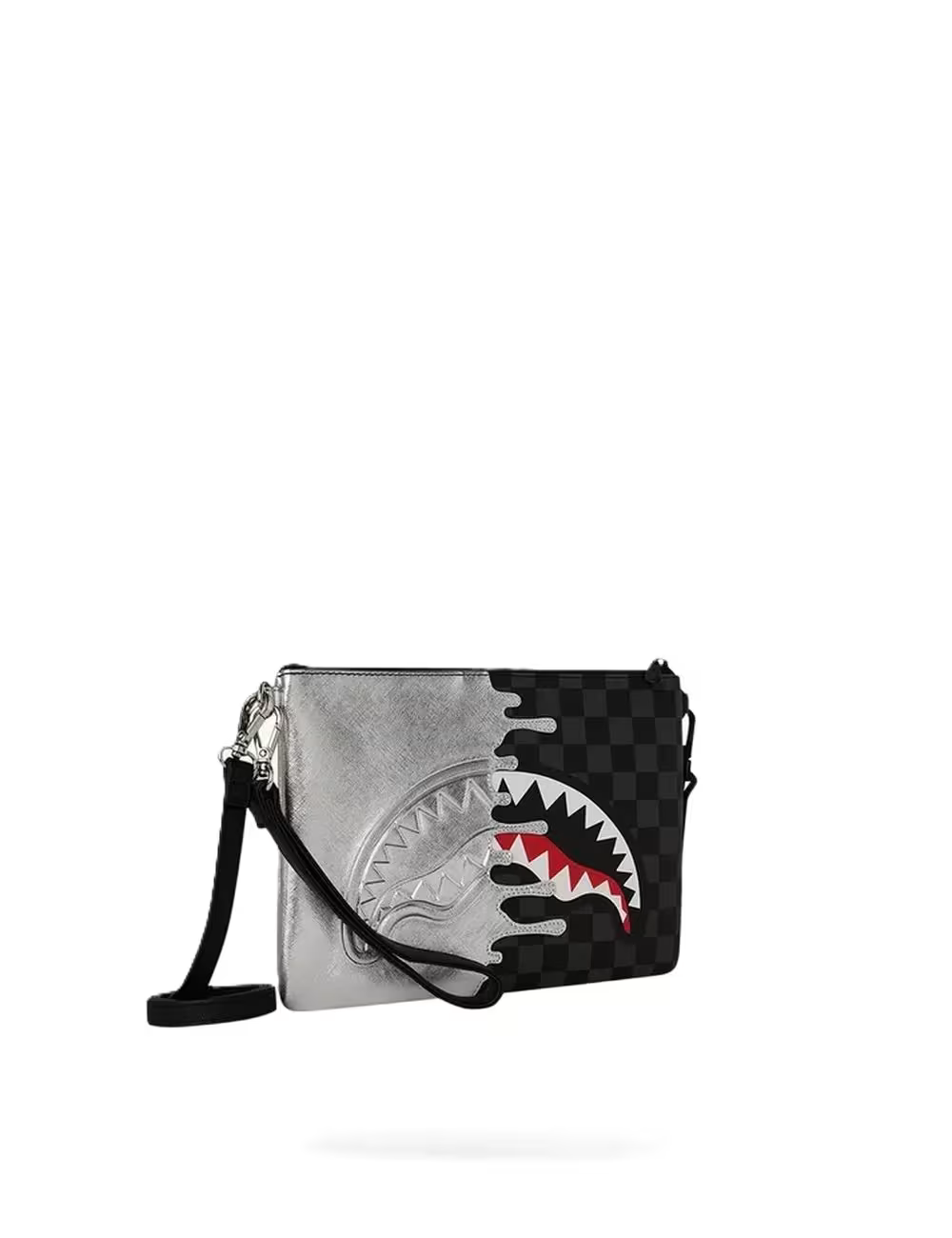 Pochette Side Drip Black Check