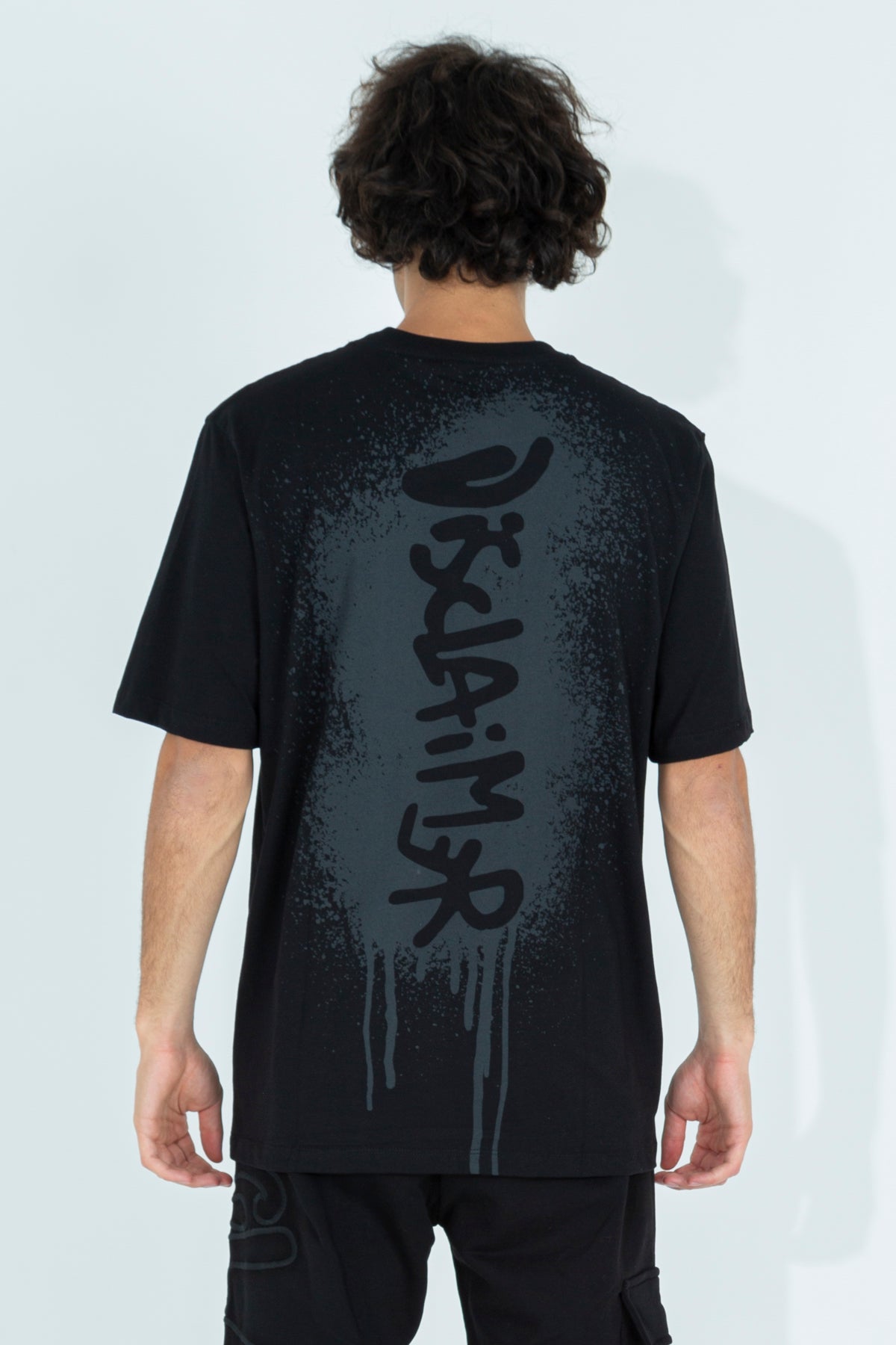 T-shirt with side spray print