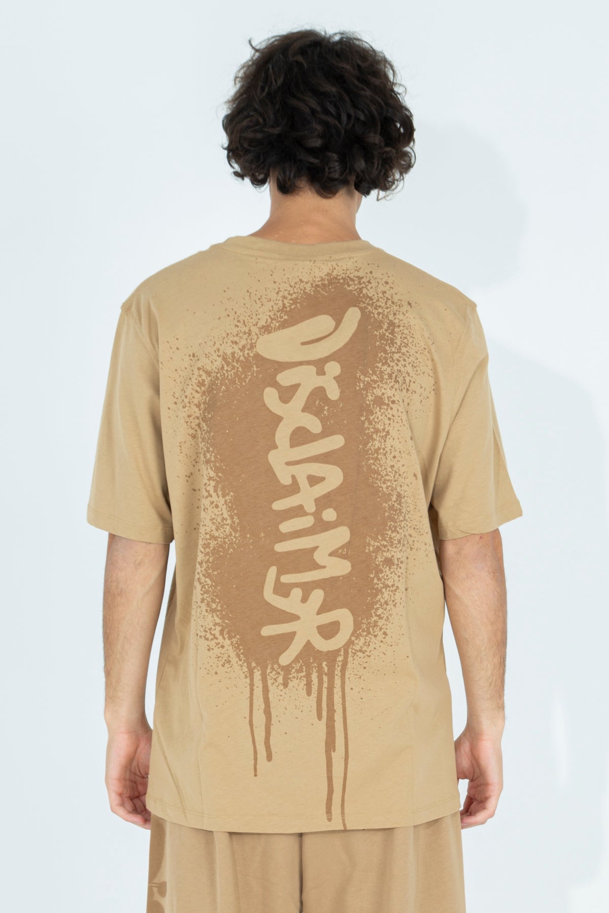 T-shirt with side spray print