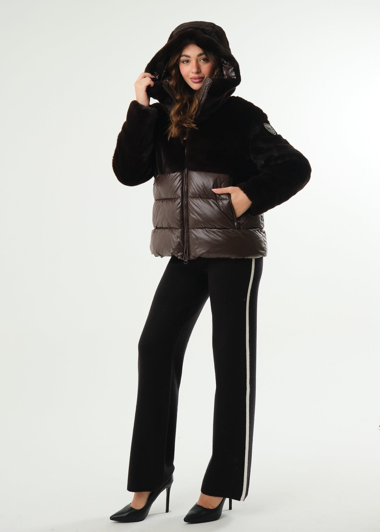 Piumino Fanevil con ecopelliccia