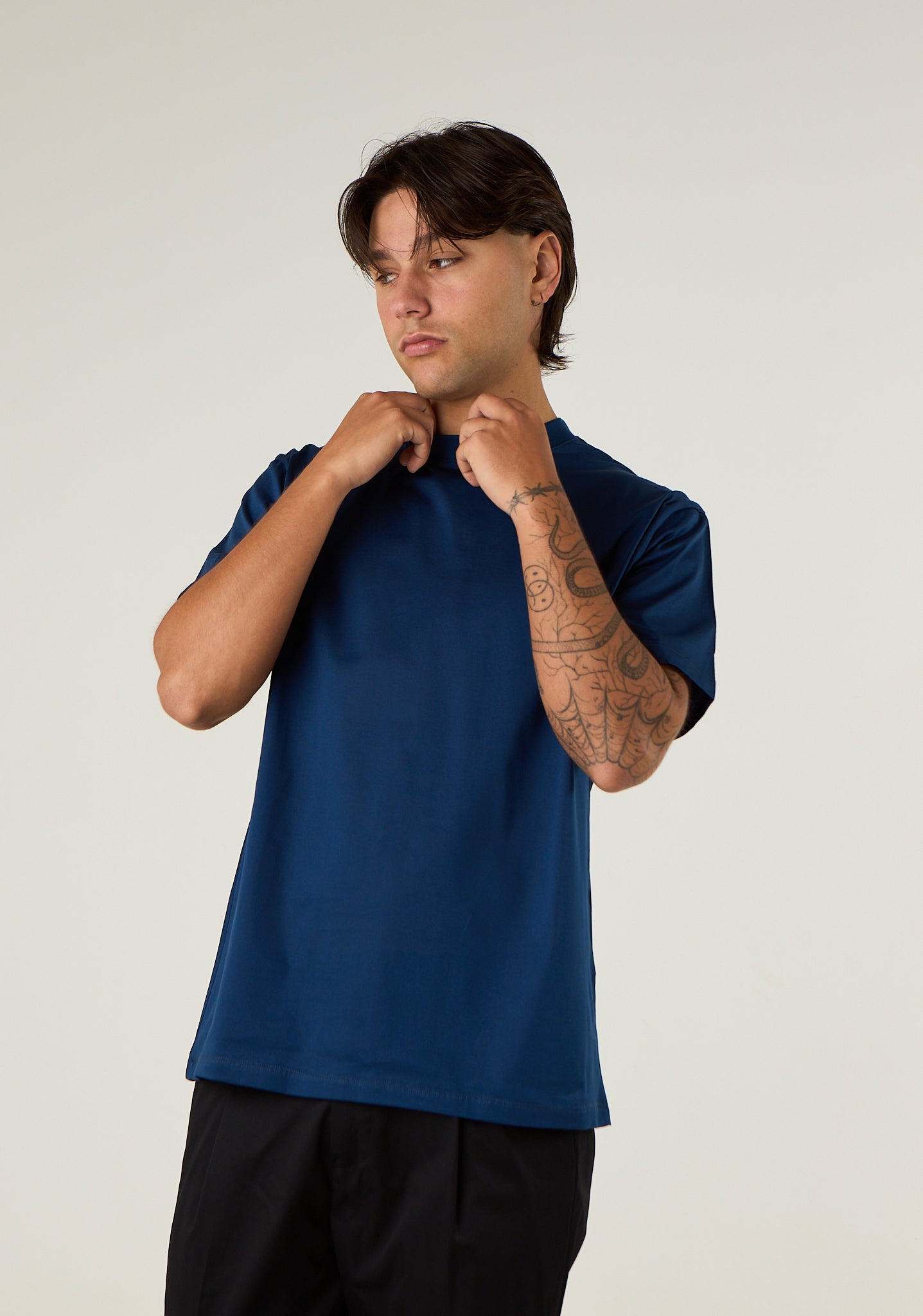 T-shirt basic in filo di scozia