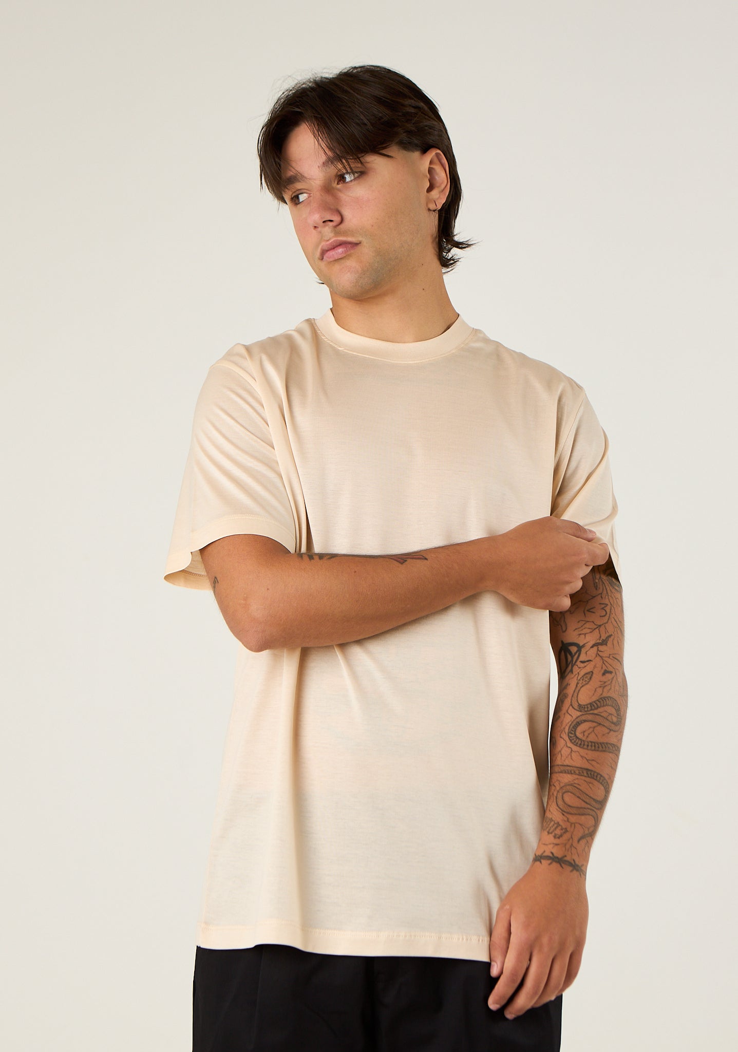 T-shirt basic in filo di scozia