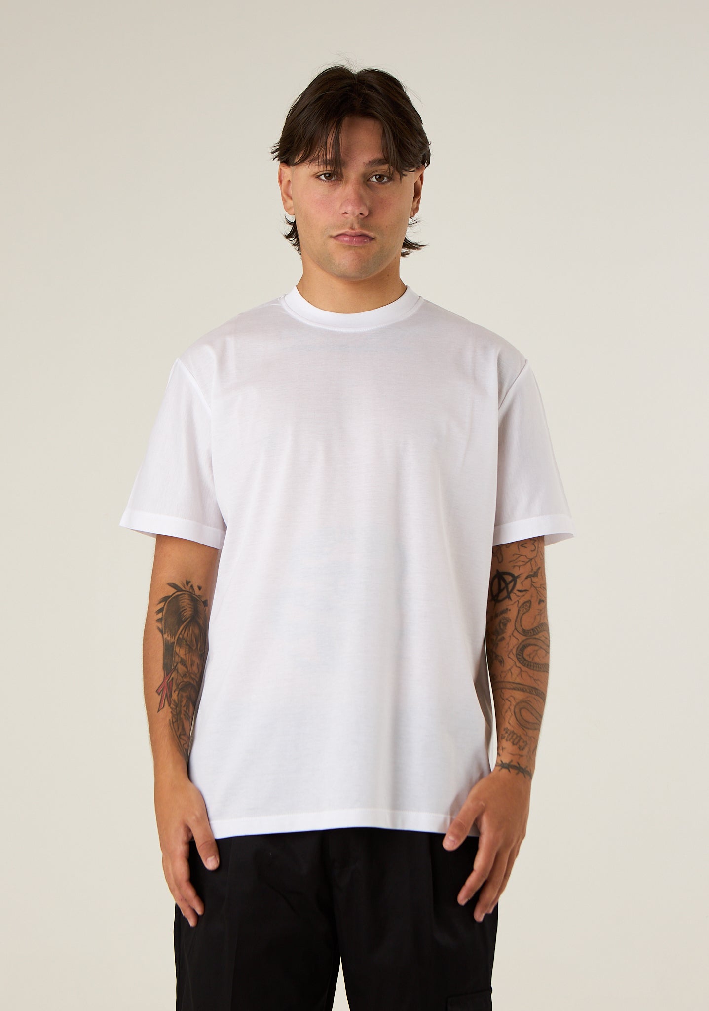 T-shirt basic in filo di scozia
