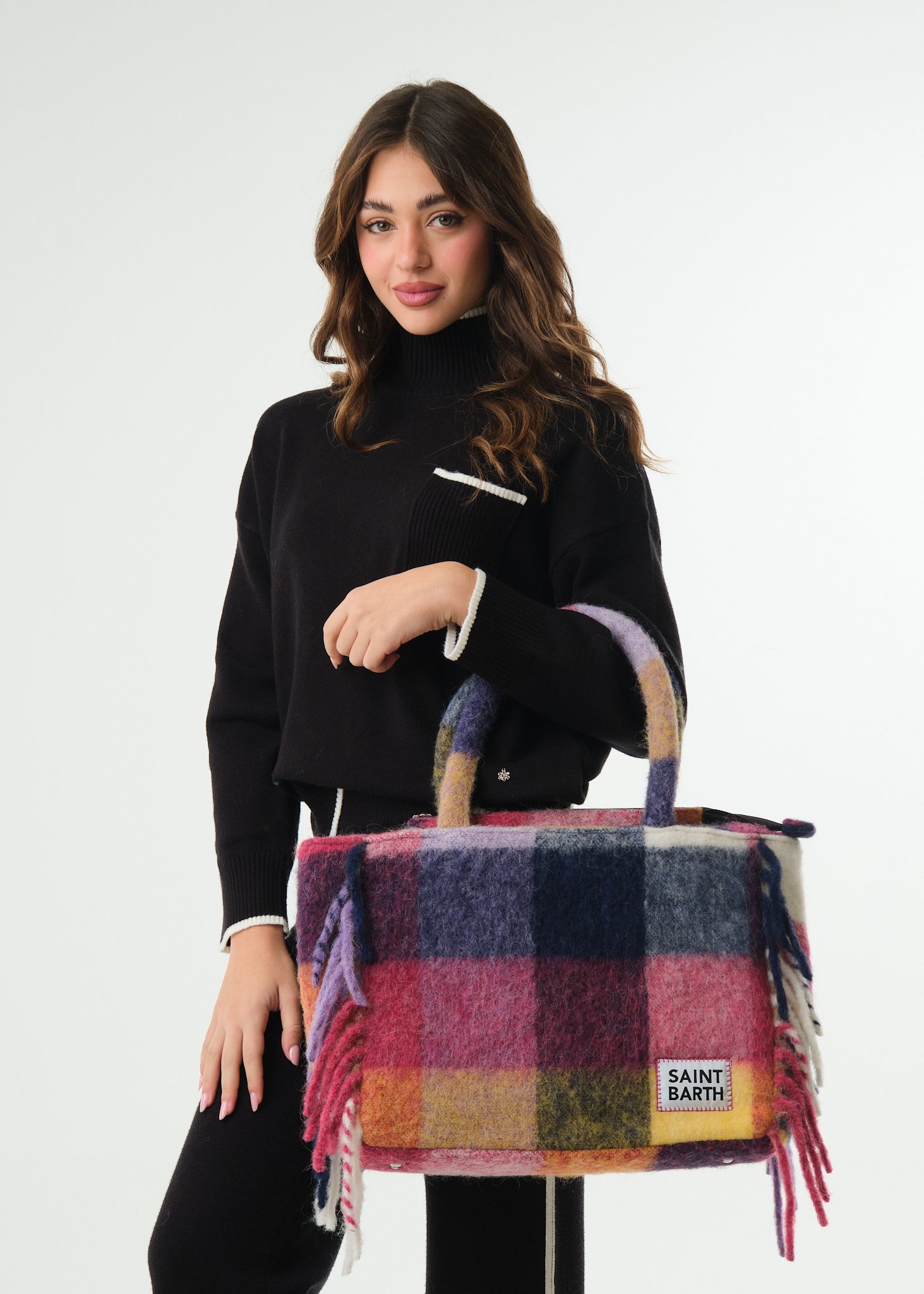 Borsa Vanity Blanket Check Multic