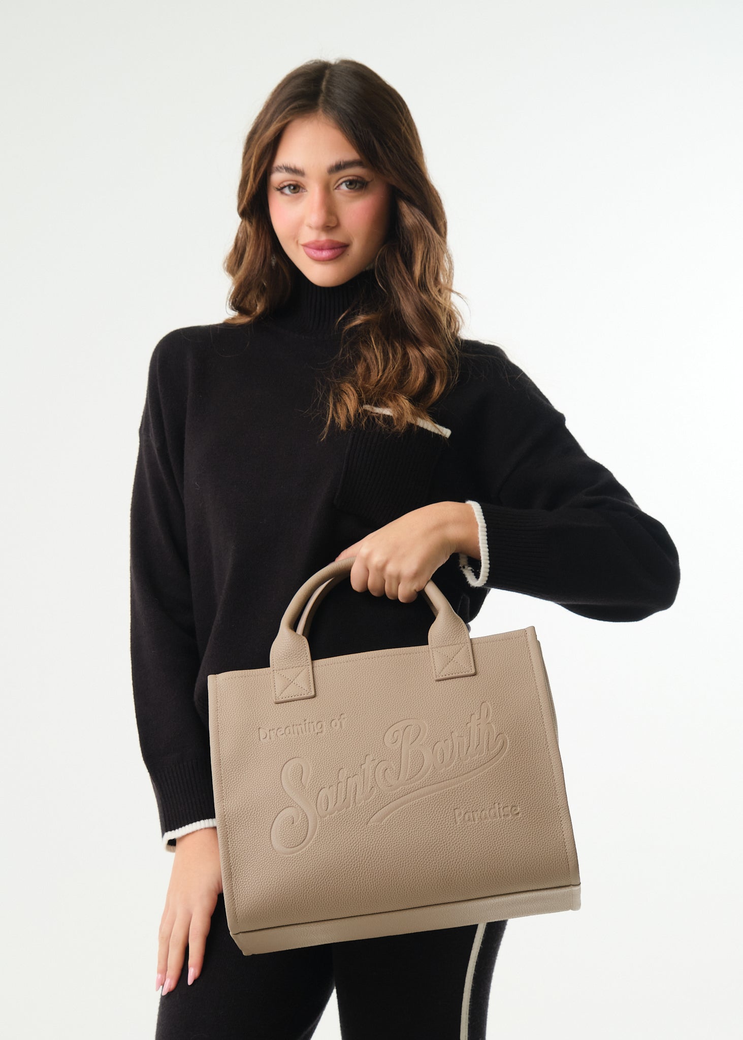 Borsa Vanity Bag Large Grain Leather