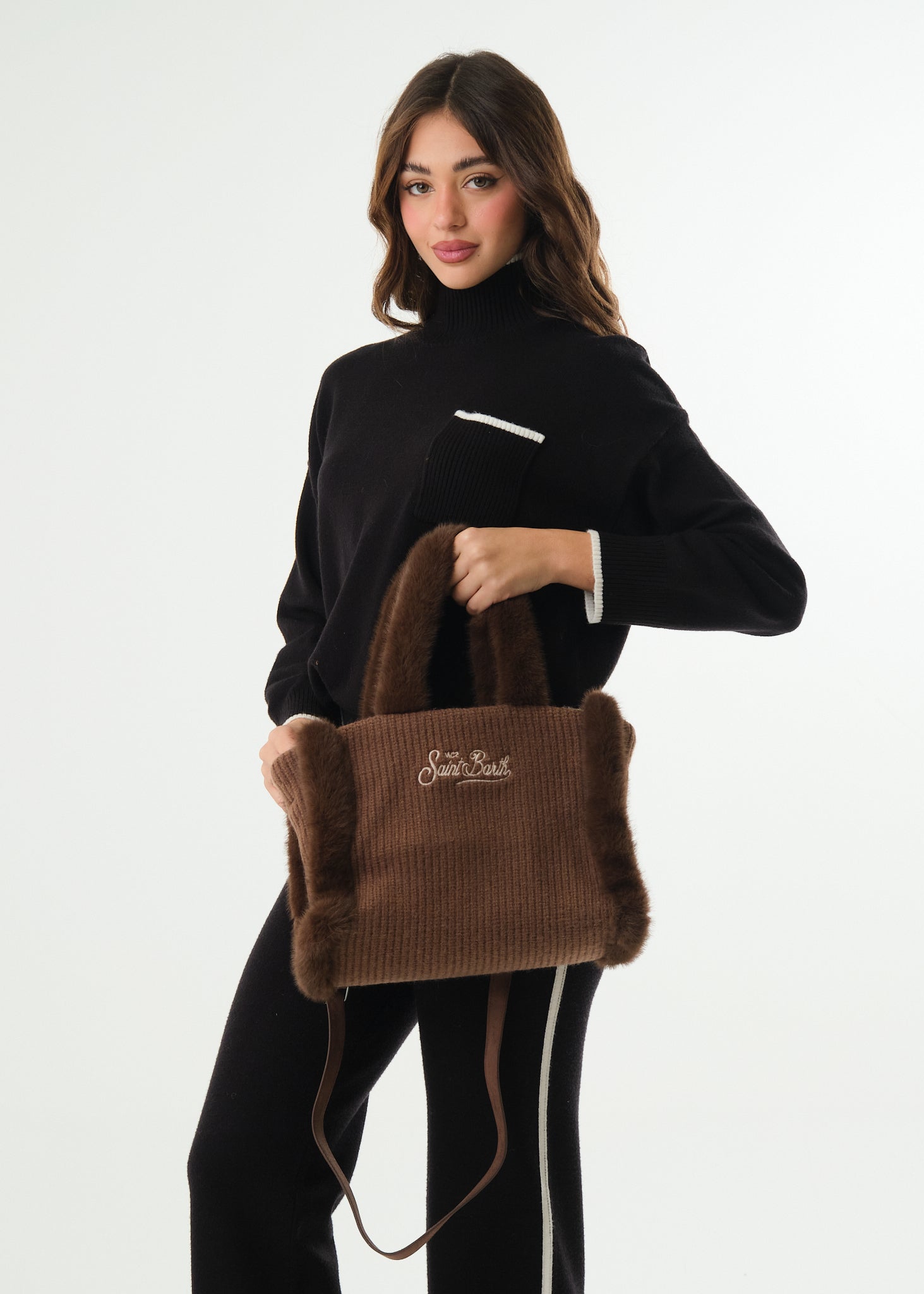 Borsa Colette Shearling Rib Fur