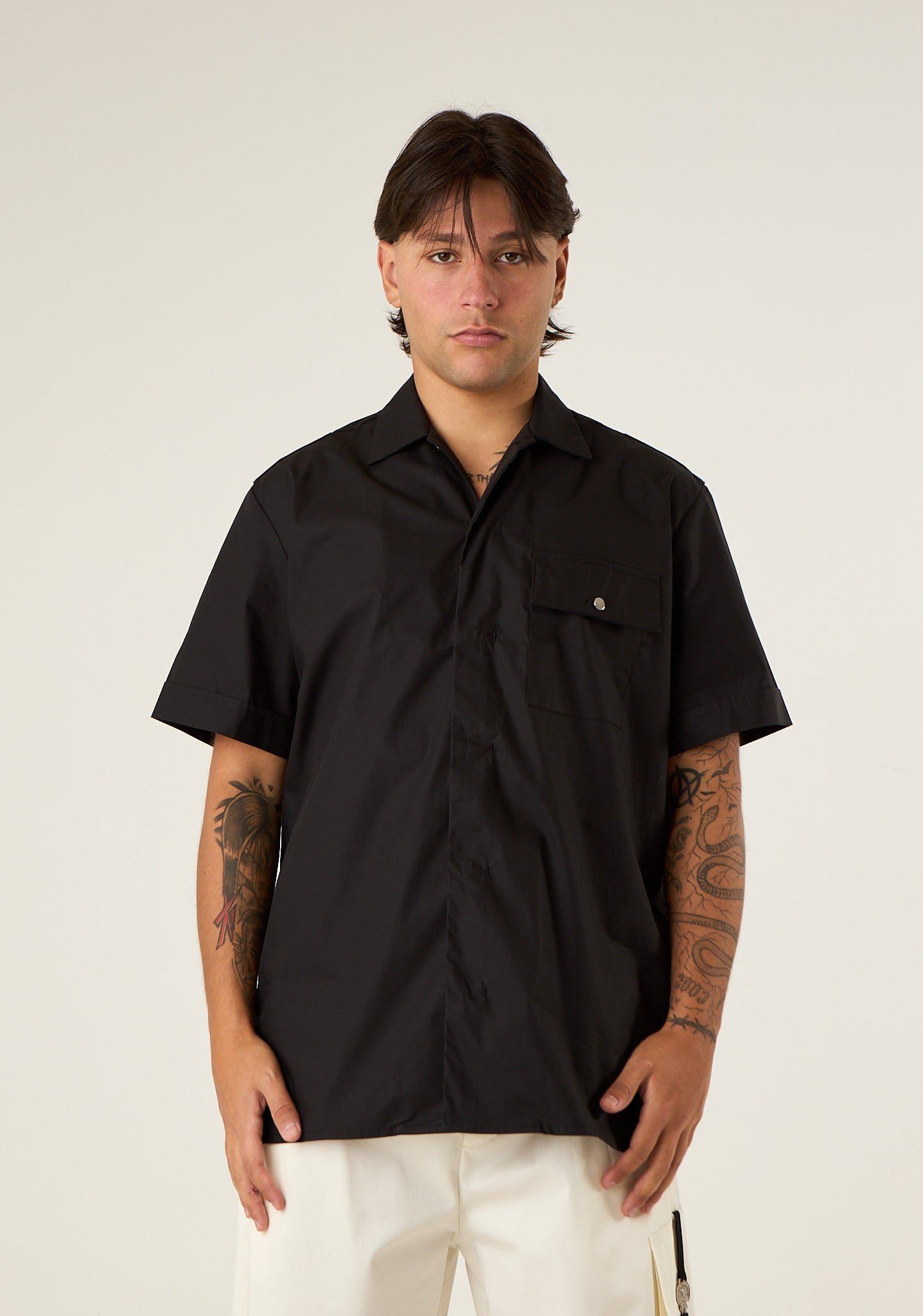 Camicia mezza manica con tasca