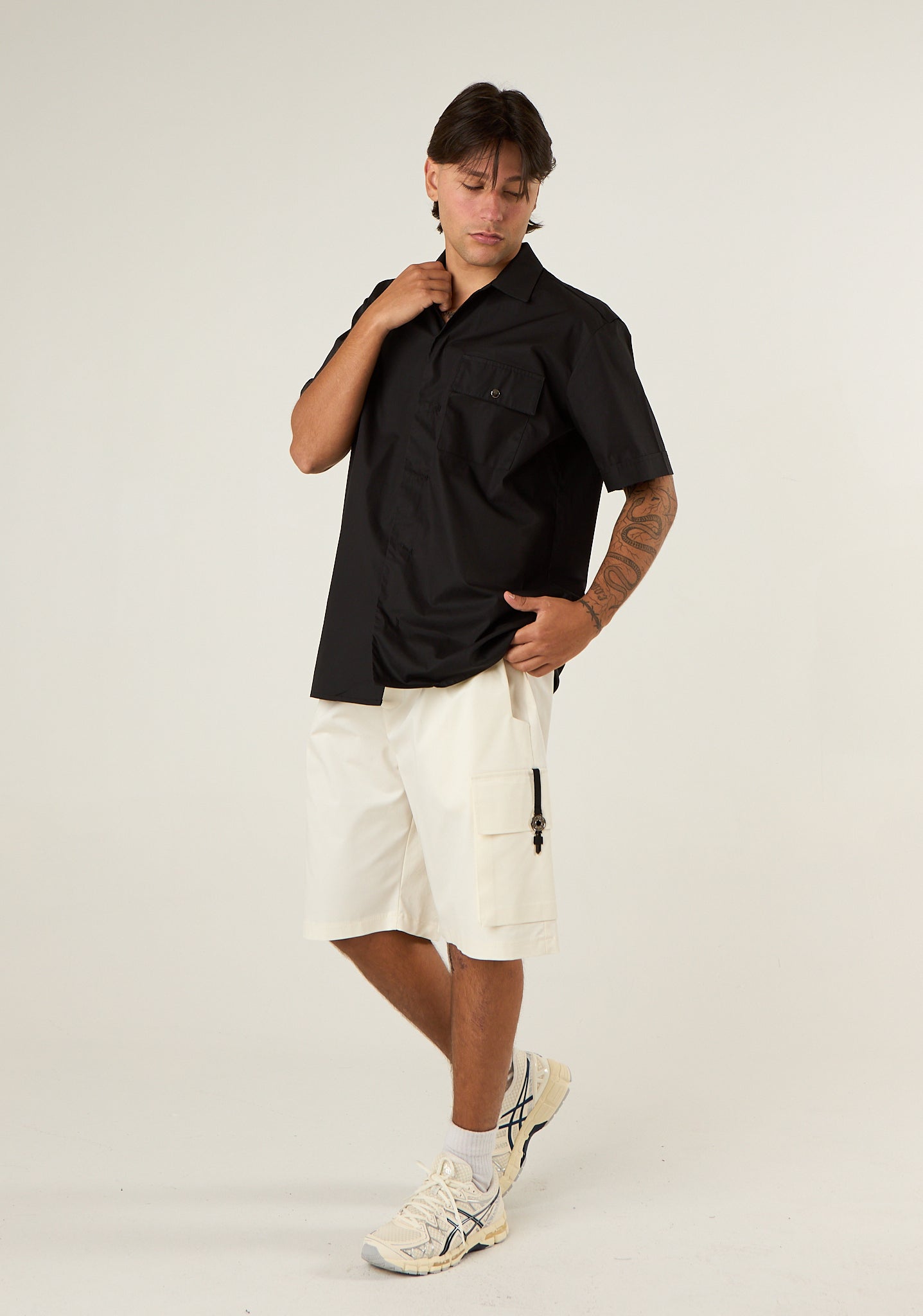Camicia mezza manica con tasca