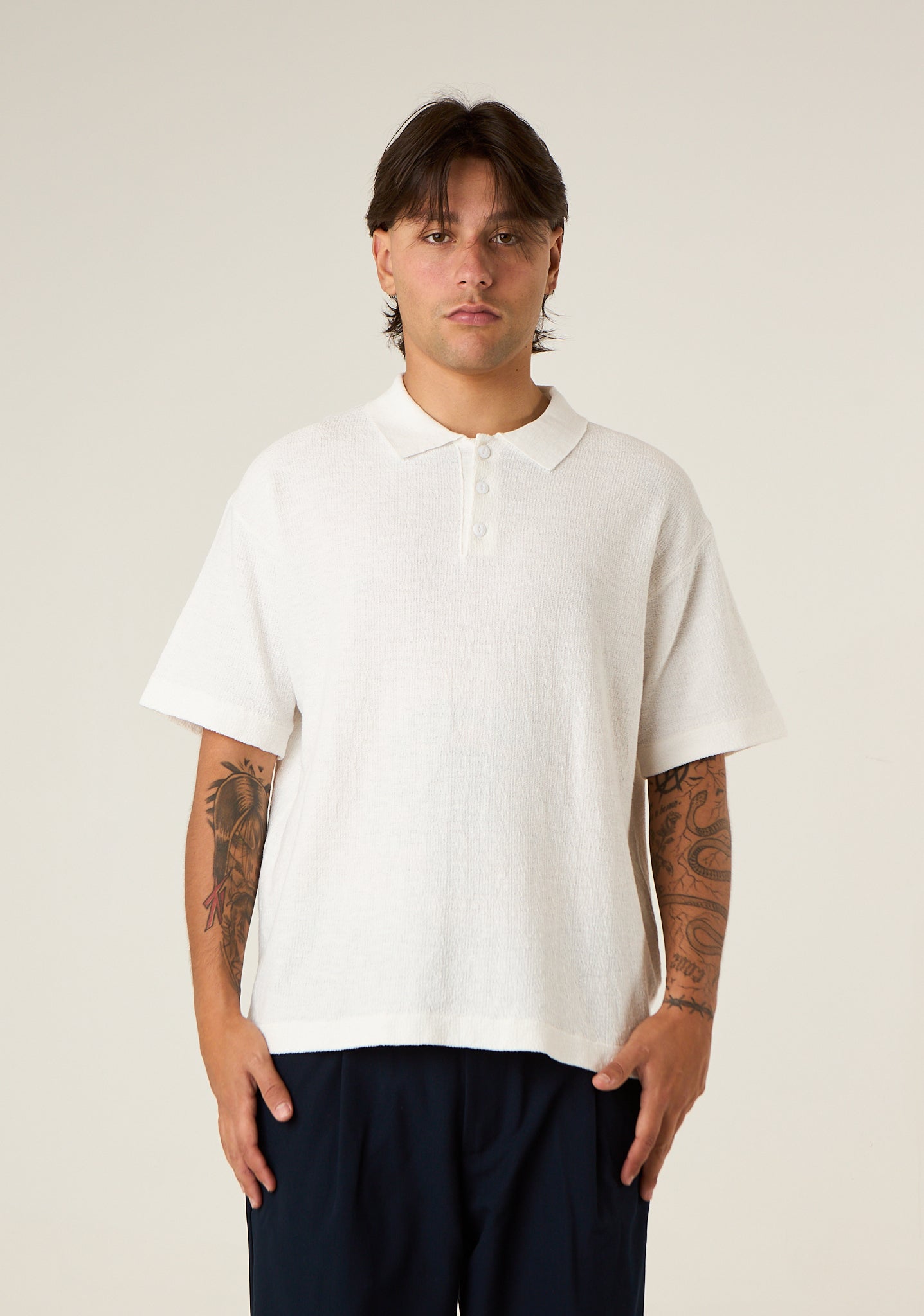 Polo in maglia a taglio over