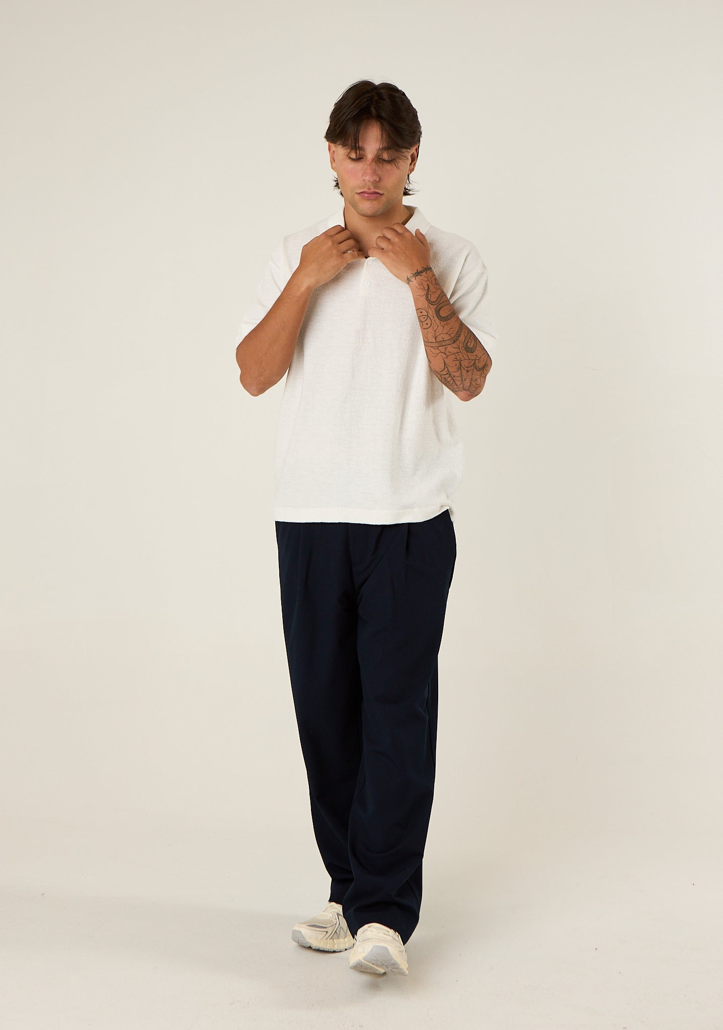 Polo in maglia a taglio over