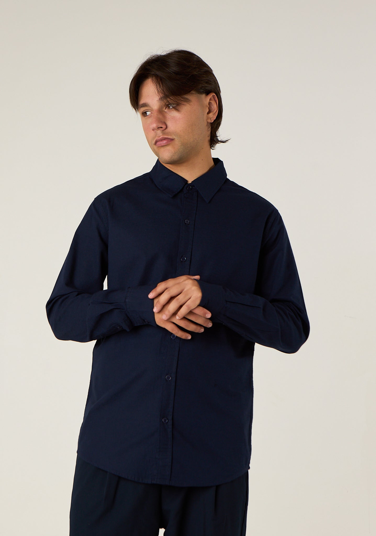 Camicia slim in cotone leggero