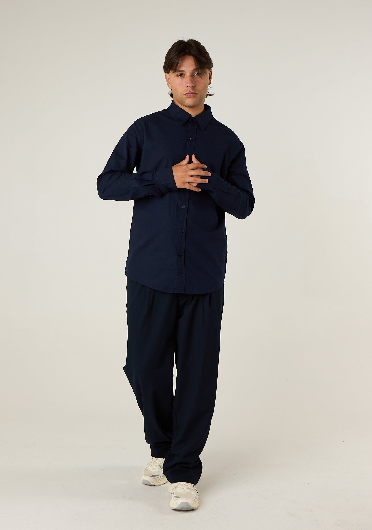 Camicia slim in cotone leggero