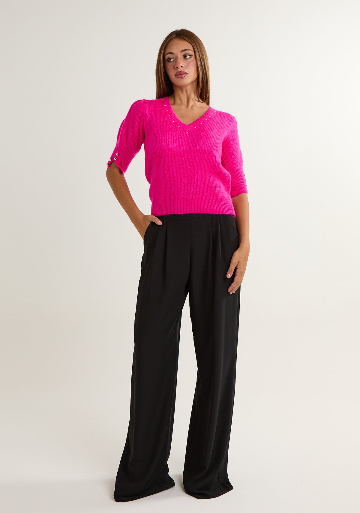 Pantalone wide leg