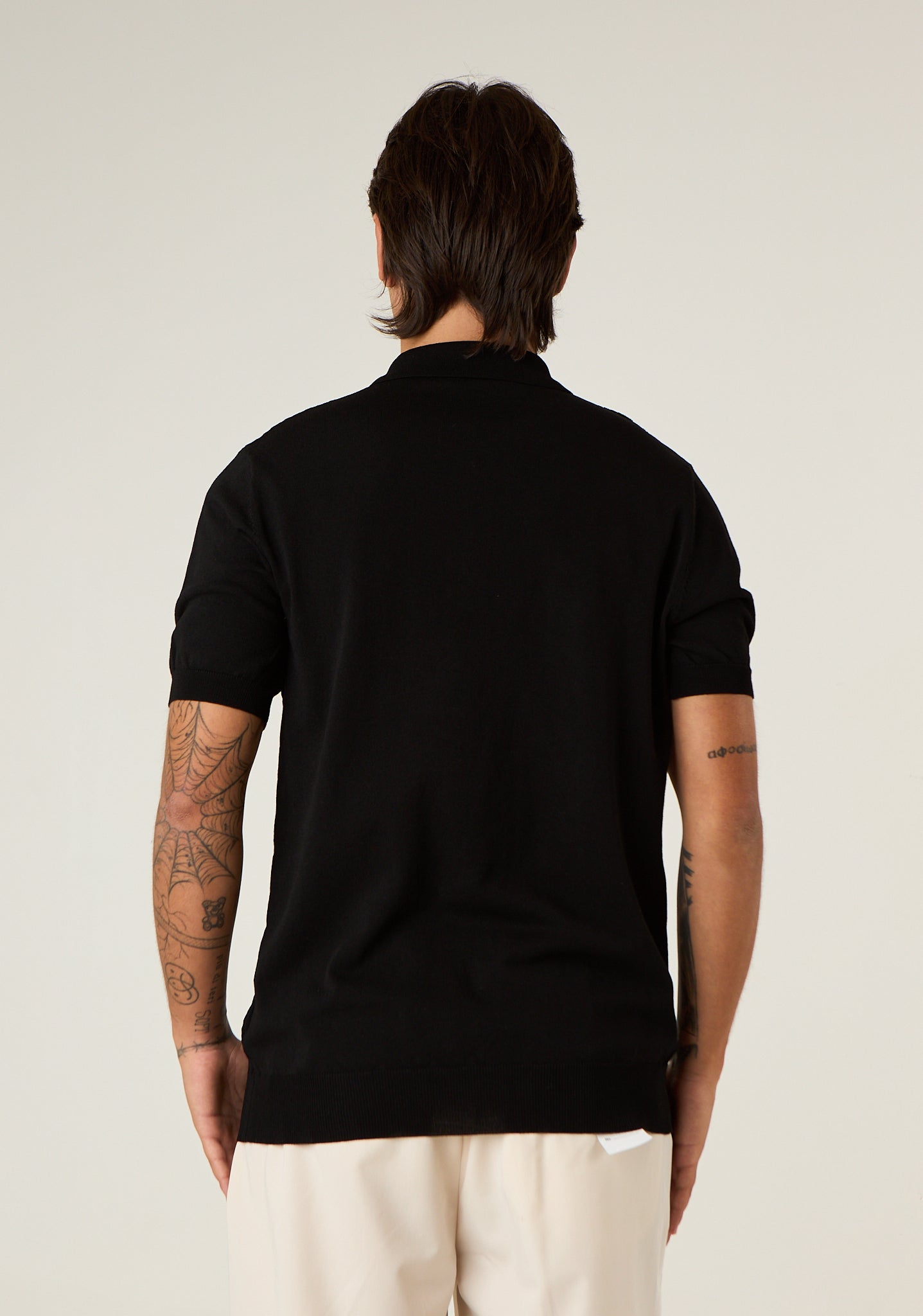 Polo in maglia lavorata