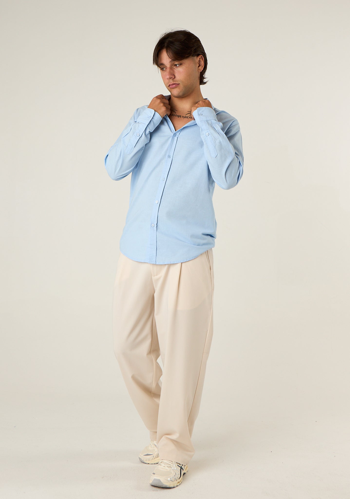 Pantalone a gamba morbida